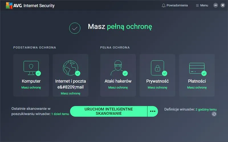 AVG Antivirus wyjątki