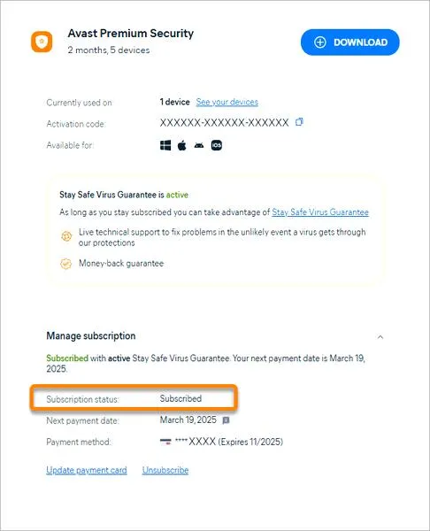 Aktualizacja Avast Free Antivirus
