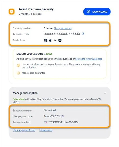 Avast płatna wersja