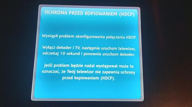 Błąd HDCP Vectra