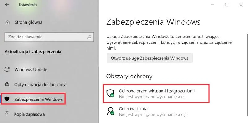 Ochrona przed złośliwym oprogramowaniem