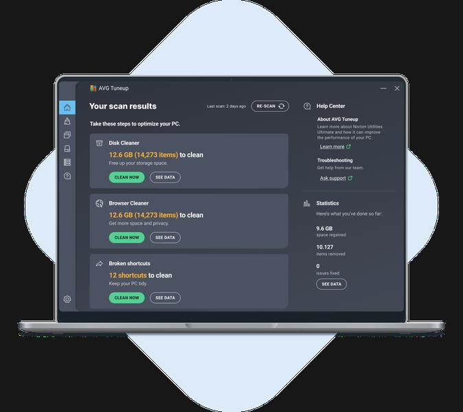 Odinstalowanie AVG PC TuneUp