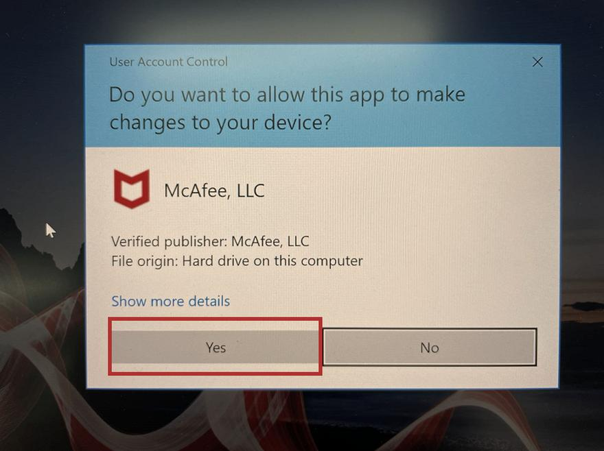 Odinstalowanie antywirusa McAfee