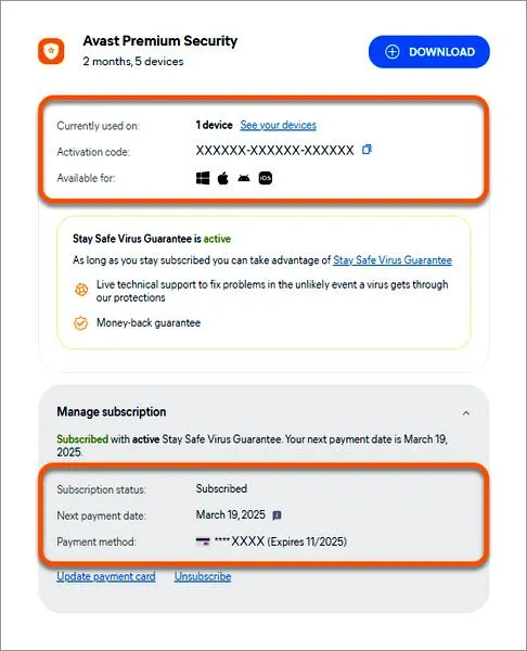 Odzyskiwanie pieniędzy z Avast