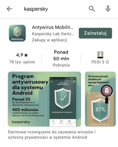 Skanowanie telefonu Android i iPhone