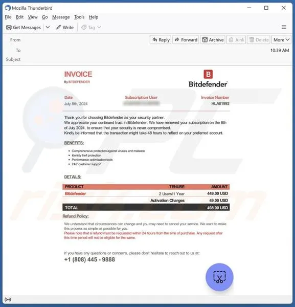 Wyłączenie antywirusa Bitdefender